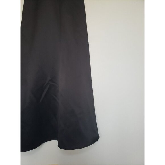 VTG Y2K Jessica McClintock Juniors 5 Prom Dress Homecoming Sheer Mid Black Bling - Picture 3 of 6